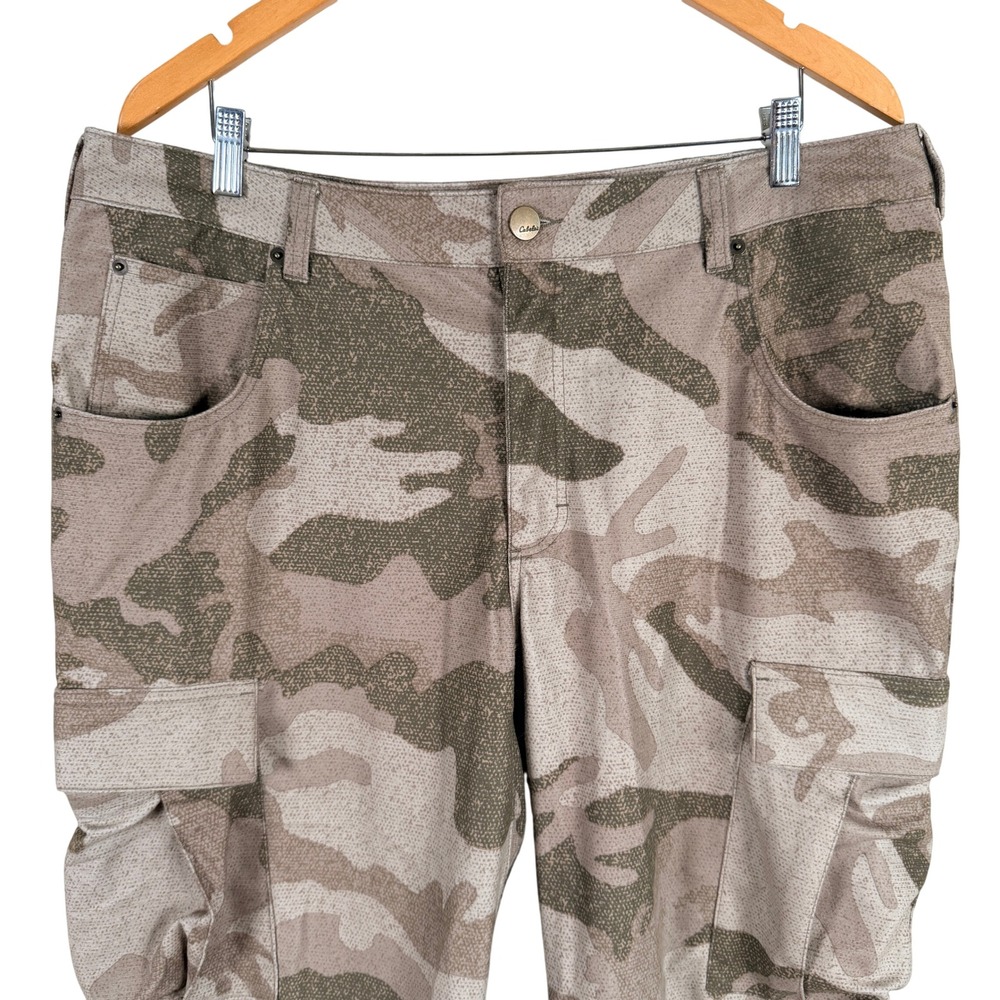 Cabela's Heavy Cargo Pants Mens 36 Regular Tan Camo Outdoor Tactical Utility